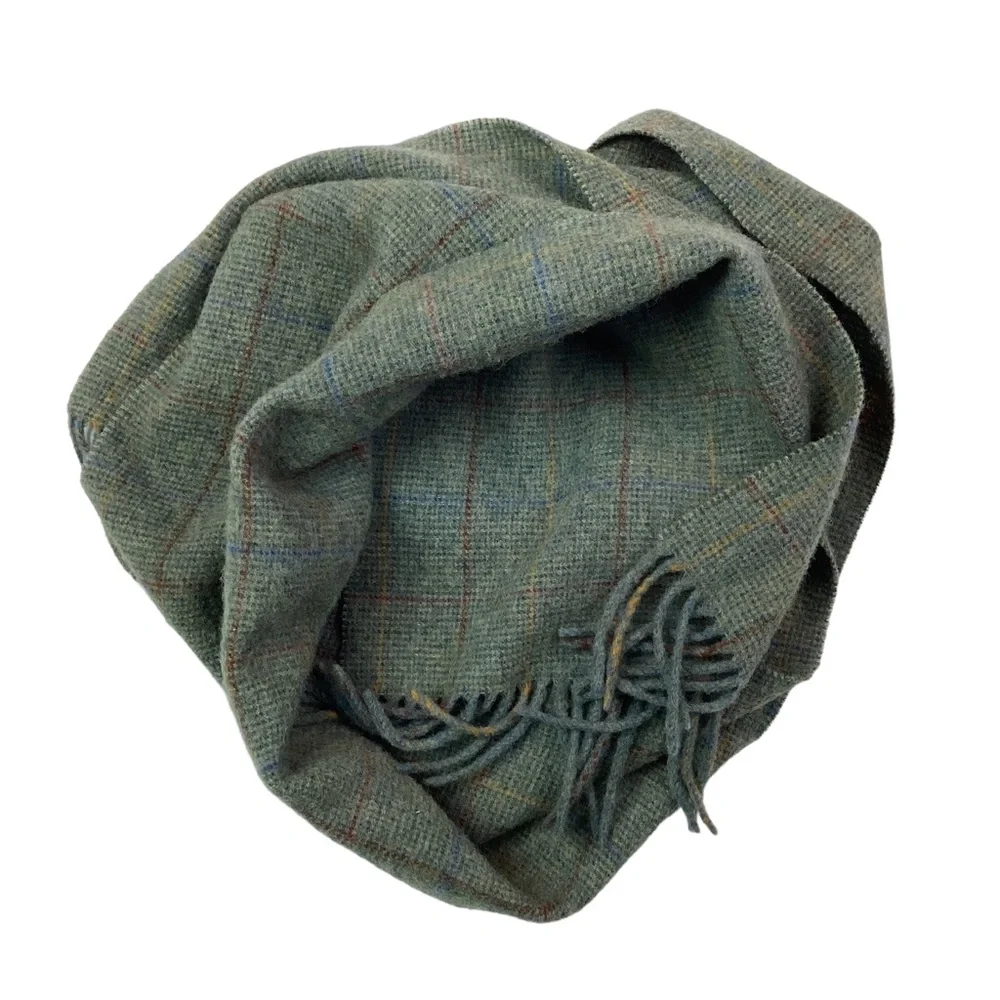 Mackintosh Scotland Wool Plaid Scarf Unisex